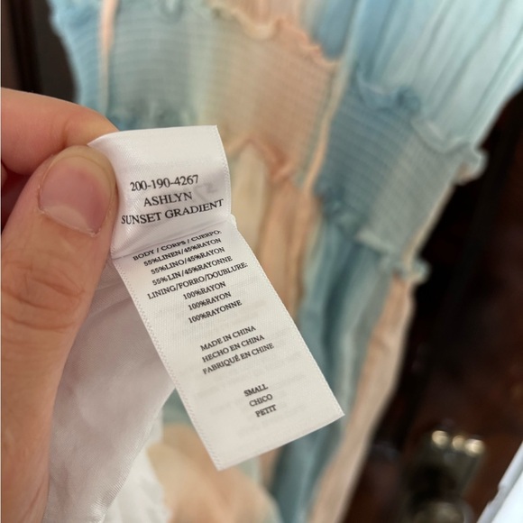 Rails ASHLYN SUNSET GRADIENT Midi lightweight Dress - Picture 7 of 8